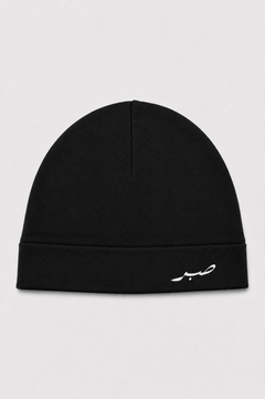 Bonnet en satin noir
